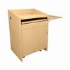Show product details for L2LDC2FCMKM Middle Atlantic Pre-Configured L2 Series Lectern 28" W 25" D with Connectivity and Flip Up Shelf