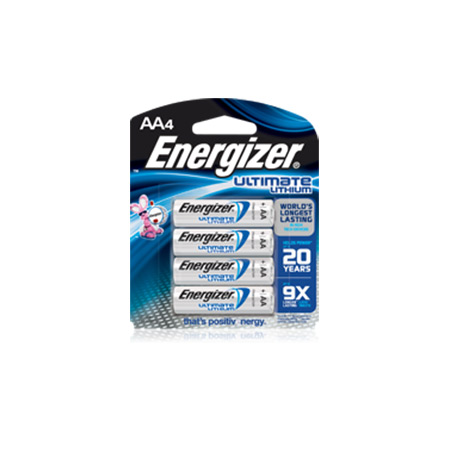 L91BP-4 Energizer Ultimate - Lithium - AA - 4 Pack