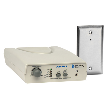 LE-016 Louroe Electronics ASK-4 #102 Single Zone Base Station w/Verifact D Microphone