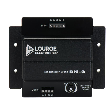 LE-110 Louroe Electronics RN-2 2 Microphone Audio Mixer