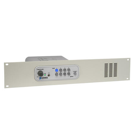 LE-167 Louroe Electronics AP-8-RM 8 Zone Audio Monitoring Base Station, Rack Mounted