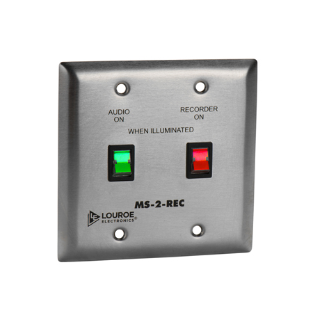 LE-332 Louroe Electronics MS-2-REC Mute Switch For Microphone & Recorder