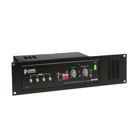 LE-342 Louroe Electronics AP-4TB-RM 4 Zone With Talkback Base Station With Rack Mount