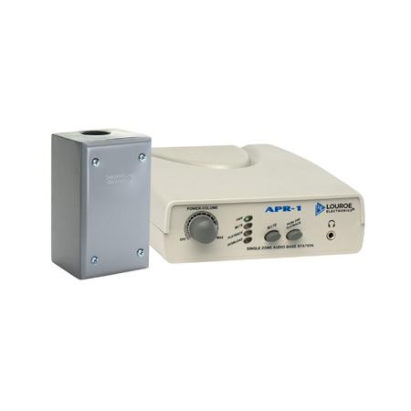 LE-363 Louroe Electronics ASK-4  #101-E Single Zone Base Station w/Verifact E Microphone