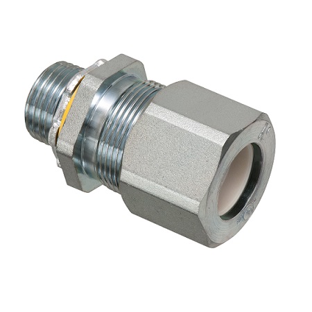 LPCG507S-25 Arlington Industries Low-Profile Strain Relief Steel Cord Connector - Pack of 25