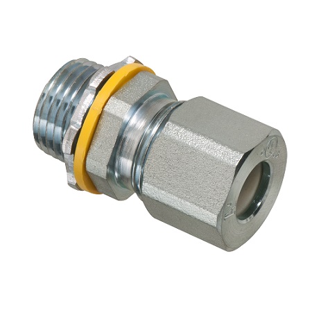 LPCG50S-25 Arlington Industries Low-Profile Strain Relief Steel Cord Connector - Pack of 25