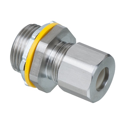 Arlington Low Profile Strain Relief Stainless Steel Cord Connectors