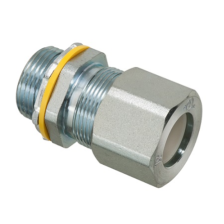 LPCG757S-10 Arlington Industries Low-Profile Strain Relief Steel Cord Connector - Pack of 10