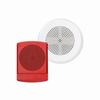 Show product details for LSPKBB-CR Cooper Wheelock LED Speaker Surface Backbox Ceiling - Red