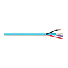 Show product details for LUQSCP Remee 22 AWG 2 Conductors Shielded Stranded Bare Copper 16AWG 2 Conductors Unshielded Bare Copper CL3P Plenum Access Control Composite Cable - 1000' Reel - White with Light Blue Stripe