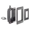 Show product details for LVU1BL Arlington Industries 1-Gang Recessed Low-Voltage Mounting Bracket - Black