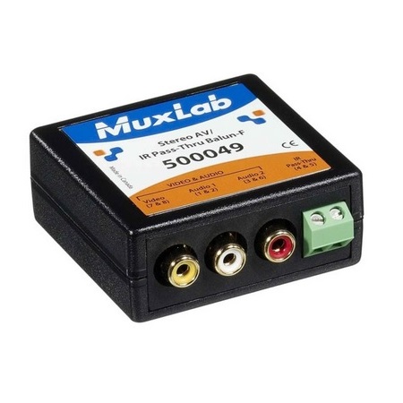 500049 MuxLab Stereo AV/IR Pass-Thru Balun - Female