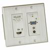 Show product details for 500773-TX-WH Muxlab HDMI / VGA over IP 4K PoE Wall Plate