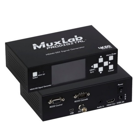 500830 Muxlab HDMI 2.0/3G-SDI Signal Generator