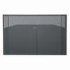 Show product details for BFD-19 Middle Atlantic Solid Front Door - Fits 19 Space BGR Series Racks - Black Finish