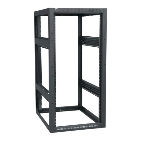 BGR-2527LRD Middle Atlantic 43-3/4" 25 Space 27" Deep Multibay BGR Rack w/ Rear Door - Black Finish