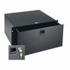 D5LK Middle Atlantic 5-Space 8 3/4 Inch Rack Drawer with Lock - Black Brushed Finish