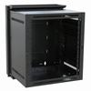 Show product details for DWR-12-22 Middle Atlantic 12 Space DWR Sectional Wall Mount Rack (Black)