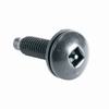 Show product details for HSK Middle Atlantic 100 Pieces Guardian Series Black Square Post Security Screws with Washers