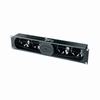 Show product details for IUQFP-4RA Middle Atlantic Designer Inspired Ultra Quiet Fan Panel with Proportional Speed Fan Control, Black Brushed Finish