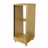 Show product details for OSR24 Middle Atlantic 24 Space ( 42 Inch ) Oak Sloped Studio Rack with Casters