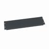 Show product details for PBL-3 Middle Atlantic 3 Space 5 1/4" Flanged Aluminum Blank Panel - Black Powder Coat Finish