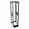 Show product details for R4CN-4524B Middle Atlantic 45 Space (78 3/4 Inch), 24 Inch Deep Four Post Open Frame Rack, Black Finish, Cage-Nut Rail