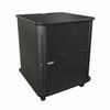 Show product details for RFR-1628BR Middle Atlantic 16 Space Reference Series Rack, 28 In Wide, 28 In Deep, 16 Rack Space, Glass Door, 4 In Casters, Black Rain