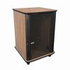 Show product details for RFR-2028CR Middle Atlantic 20 Space Reference Series Rack, 28 In Wide, 28 In Deep, 20 Rack Space, Glass Door, 4 In Casters, Cherry Rain