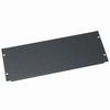 Show product details for SB4 Middle Atlantic 4 Space (7 Inch) Flanged Steel Blank Panel, Black Textured Finish