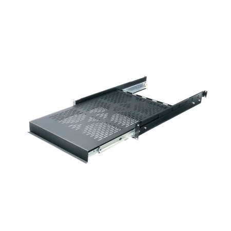 SSHD-28 Middle Atlantic Sliding Shelf, Heavy Duty, 28 Inch Deep, 200 lbs Capacity, 4 Point Mount, 2 Space, Black