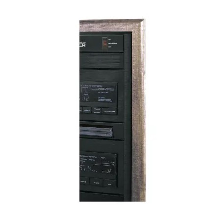 TA Middle Atlantic 77 Inch Trim Strip, Included Snap Washers and End Caps, Black Brushed Finish