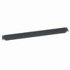WSB1 Middle Atlantic 1 Space (1 3/4 Inch) Flanged Steel Blank Panel, Black Wrinkle Finish