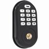 M-YRD216-ZW2-0BP Alarm.com Yale Residential Push Button Deadbolt Lock - Bronze - Marine Grade