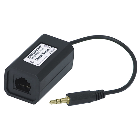 MAE-P337-01Q Seco-Larm Analog Stereo Balun with 3.5mm Plug