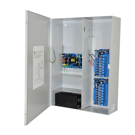 MAXIMAL7FVAMZ Altronix 16 Channel 9.4 Amp 24VDC Access Control Power Supply in UL Listed NEMA 1 Indoor 19" W x 26" H x 6.25" D Electrical Enclosure