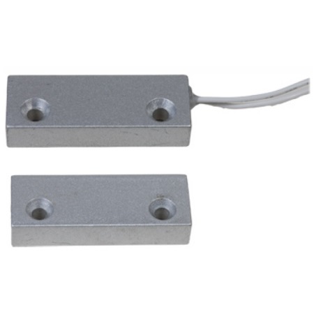 MET-200HS-AR Tane Alarm NO Closed Loop High Security Surface Mount Armored Commercial Type Magnetic Contact .59"~1.38" Gap - Aluminum