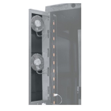 MWCFRD-1/2PNL-42 Middle Atlantic Fan Door Panel with 1/2 RU 42 RU High CFM Rear Doors