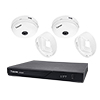 ND9323P-2TB-2FE90 Vivotek 8 Channel NVR 64Mbps Max Throughput w/ 8 Channel PoE Built-In - 2TB w/ 2 x 5MP Indoor Fisheye IP Security Cameras with Wall Mount Brackets