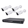 ND9323P-2TB-4IB89EH Vivotek 8 Channel NVR Kit 64Mbps Max Throughput 2TB w/ 4 x 5MP Outdoor IR Bullet IP Security Cameras with -40°F Operating Temperature