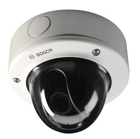 NDC-455V03-22P Bosch FlexiDome Vandal resistant, 1/3-inch Progressive Scan, H.264 dual stream, 2.8 to 10 mm Varifocal lens, NTSC, 60 Hz, Designed for IVA, PoE, Flush mount