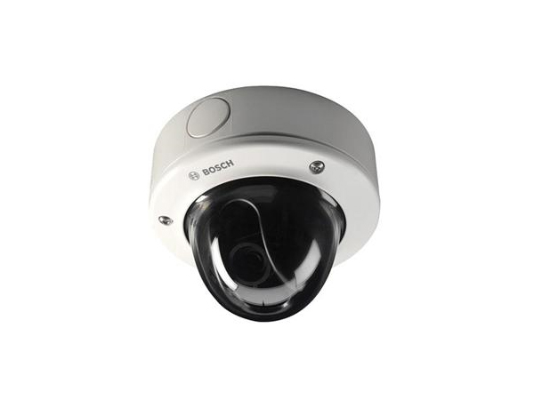 NDN-498V03-21PS Bosch FlexiDome Vandal resistant, 1/3-inch Progressive Scan, H.264 dual stream, 2X DSP, WDR, 2.8 to 10 mm Varifocal lens, NTSC, 60 Hz, Motion+, PoE, Surface mount