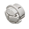 Show product details for NM95X-50 Arlington Industries White Button Non-Metallic Push-In Connector - Pack of 50