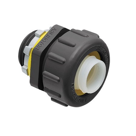 NMLT100BL-5 Arlington Industries 1" PVC Liquid-Tight Straight Non-Metallic Connectors – Pack of 5