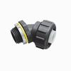 Show product details for NMLT4550BL-10 Arlington Industries 1/2" PVC Liquid Tight 45 Degree Black Non-Metallic Connectors - Pack of 10