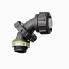 Show product details for NMLT5090BL-10 Arlington Industries " PVC Liquid Tight Zero to 90 Black Connectors - Pack of 10
