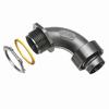 Show product details for NMSC90100BL-5 Arlington Industries 1" Black Screw-On 90° Non-Metallic Connectors - Pack of 5