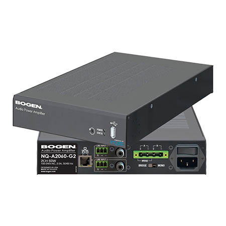 NQ-A2120-G2 Bogen Gen-2 Nyquist 2-Channel Audio Powered Amplifier