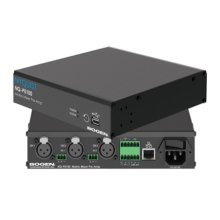 NQ-P0100 Bogen 4-Channel Matrix Mixer Pre-Amplifier