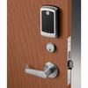 Show product details for NTM610-ZW2-BSP Yale Mortise Lock with Pushbutton Keypad-Cylinder Override-ZW Module - Black Suede